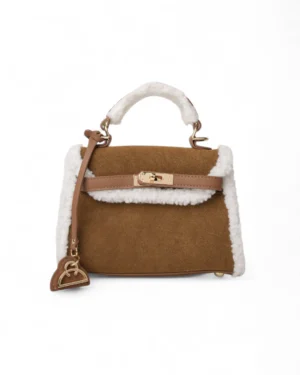 Mastrobag Kelly Mini Pelliccia Brown