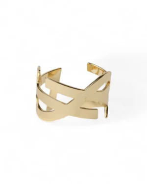 Saint Laurent Bracciale YSL Rigido Oro