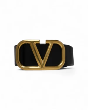 Valentino Cintura V Logo 70 Nera Rossa