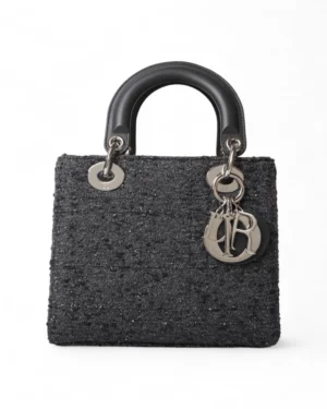 Dior Lady Small Canvas Metel Grigia