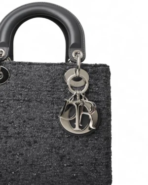 Alternative view of Dior Lady Small Canvas Metel Grigia