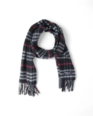 Burberry Sciarpa Check Cashmere Blu