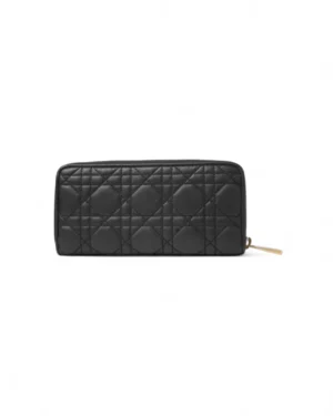Dior Portafoglio Voyageur Lady Zip Cannage Nero