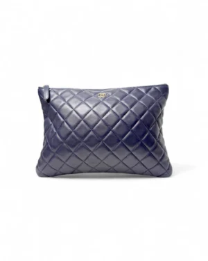 Chanel Clutch Timeless Small Trapuntata Blu