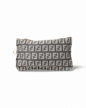 Fendi Pochette Zip Mini FF Logomania Nero