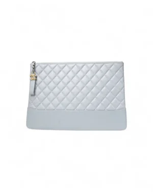Chanel Clutch Gabrielle Medium Trapuntata Azzurra
