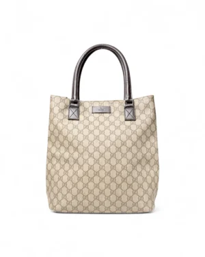 Gucci Tote Vertical Medium GG Supreme Marrone