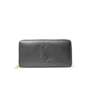 Saint Laurent Portafoglio Zip Logo Nero