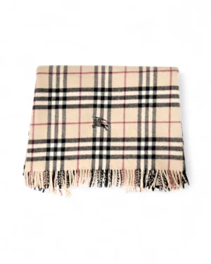 Burberry Sciarpa Lana Check Beige