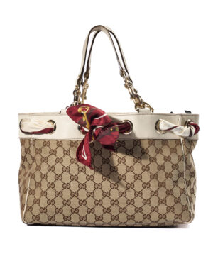 Gucci Positano Small GG Supreme Bianca