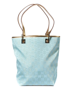 Gucci Shopper Vertical Small GG Lurex Azzurra