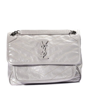 Saint Laurent Niki Medium Trapuntata Grigia