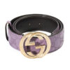 Gucci Cintura Interlocking Guccissima Lilla