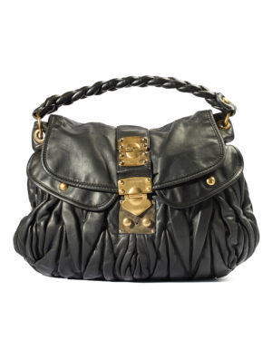 Miu Miu Coffer Large Groffata Nera