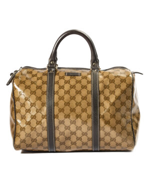 Gucci Boston Medium GG Crystal Marrone