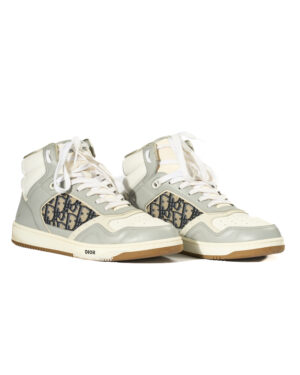 Dior Sneakers B27 Hight Oblique Grigia