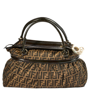 Fendi Shopper Zucca Large FF Logomania Marrone