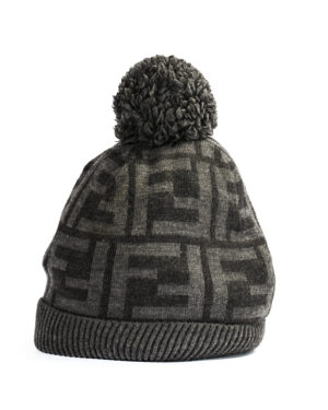 Fendi Cappello Lana FF Grigio