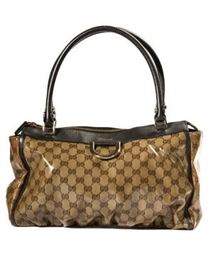 Gucci Shopper Abbey D Ring GG Crystal Marrone