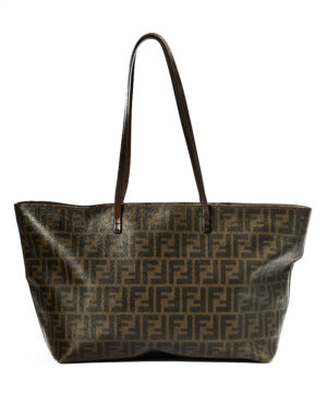 Fendi Roll Bag FF Logomania Marrone