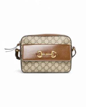 Gucci Camera Bag Horsebit GG Supreme Marrone