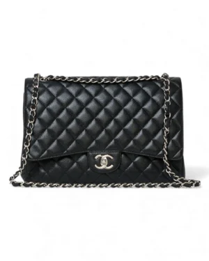 Chanel Maxi Jumbo Timeless Caviar Nera