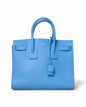 Saint Laurent Sac De Jours Small Granulata Azzurra