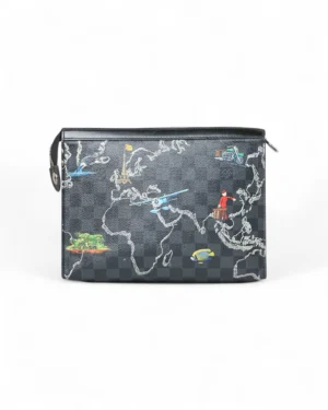 Louis Vuitton Pochette Voyage MM World Map Damier
