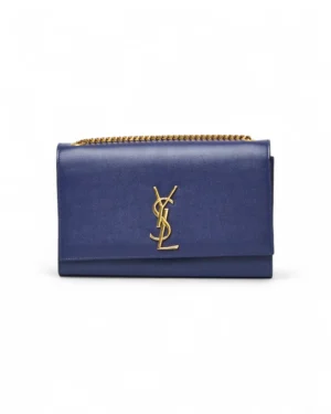 Saint Laurent Kate Medium Granulata Blu