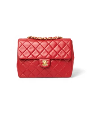 Chanel Mini Flap Square Timeless Vintage Rossa