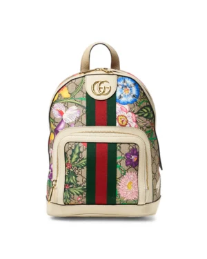 Gucci Zaino Ophidia Small Flora Bianco