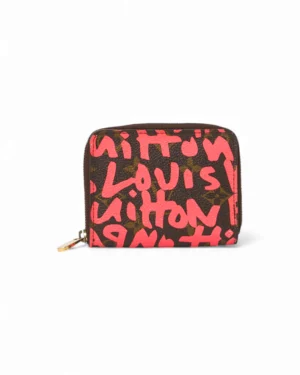 Louis Vuitton Portafoglio Zip Graffiti Fucsia