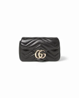Gucci Mini Marmont 16 Puff Matelassè Nera
