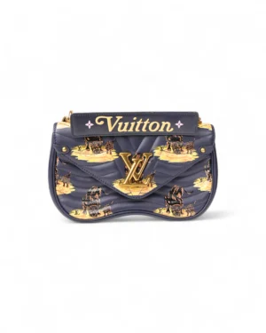 Louis Vuitton New Wave MM Leopard Print Blu
