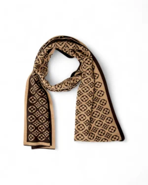 Louis Vuitton Sciarpa Cashmere Monogram Marrone