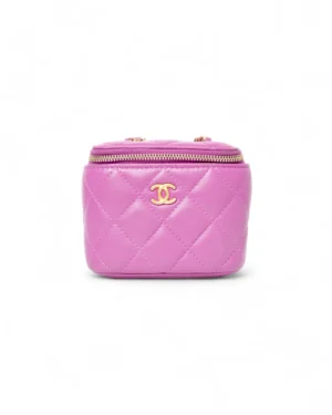 Chanel Vanity Mini Pearl Crush Trapuntata Viola