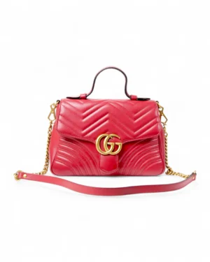 Gucci Top Handle GG  Marmont Medium Rossa