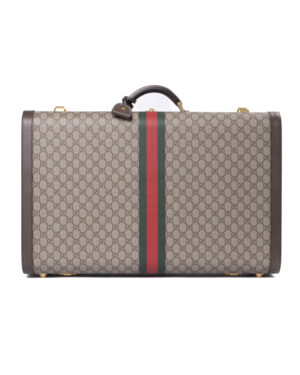Gucci Valigia Savoy 60 GG Supreme Marrone
