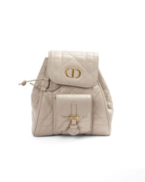 Dior Zaino Caro Small Macrocannage Beige Tenue