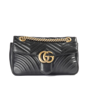 Gucci Marmont 26 GG Matelassè Nera