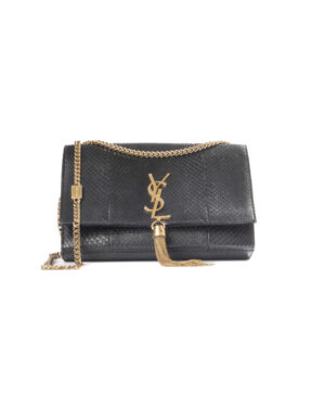 Saint Laurent Kate Nappina Medium Pitone Nera