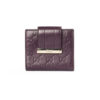 Gucci Portafoglio Compatto Clip Guccissima Viola