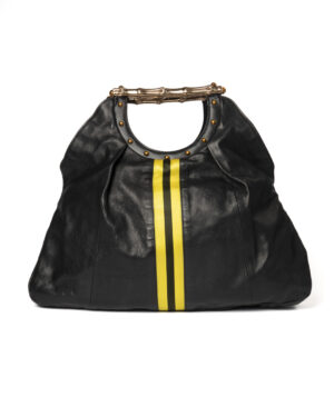 Gucci Tote Bamboo Medium Web Nera