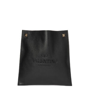 Valentino Identity Tote Medium Granulata Nera
