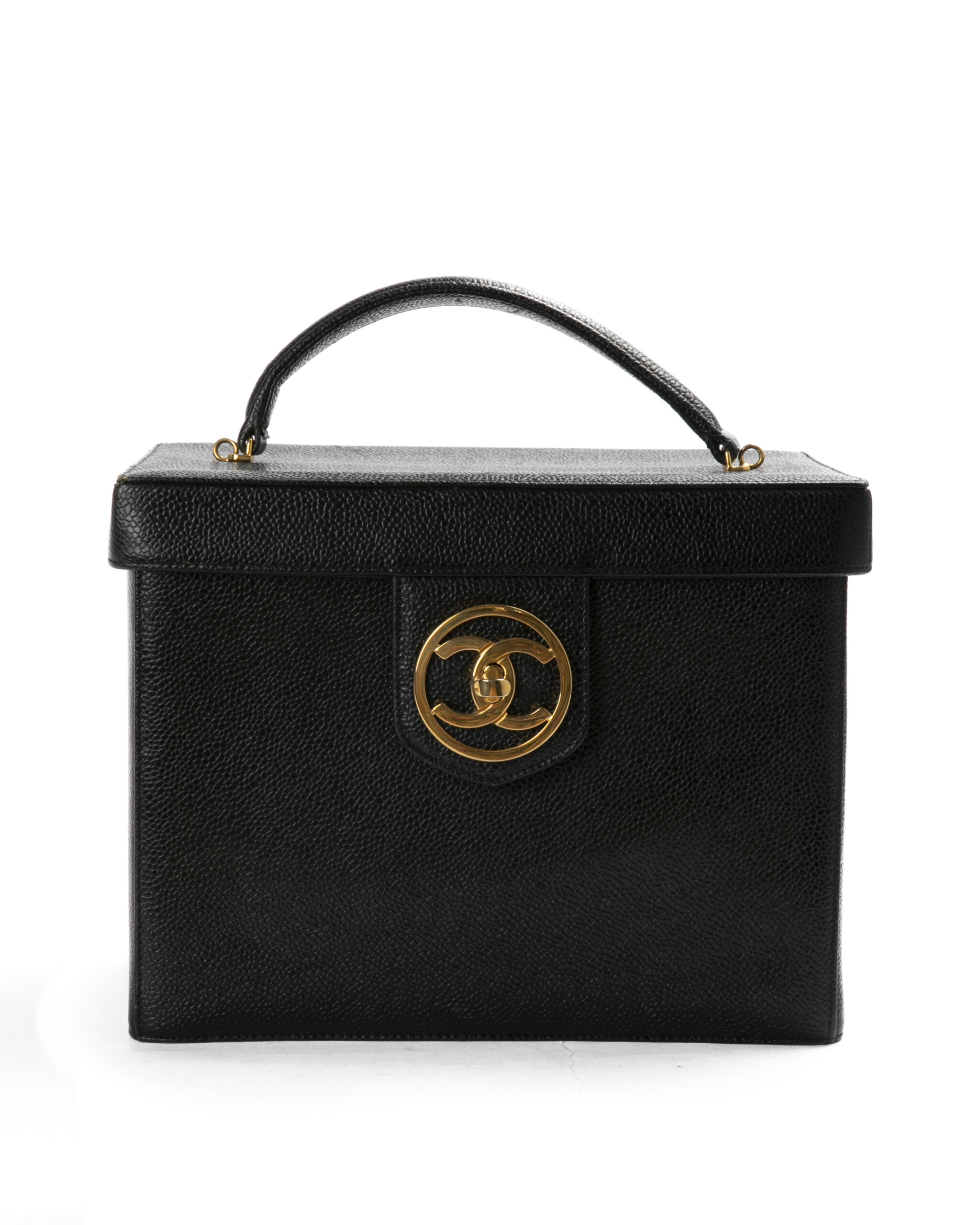 Chanel Vanity Two Way Vintage Caviar Nero