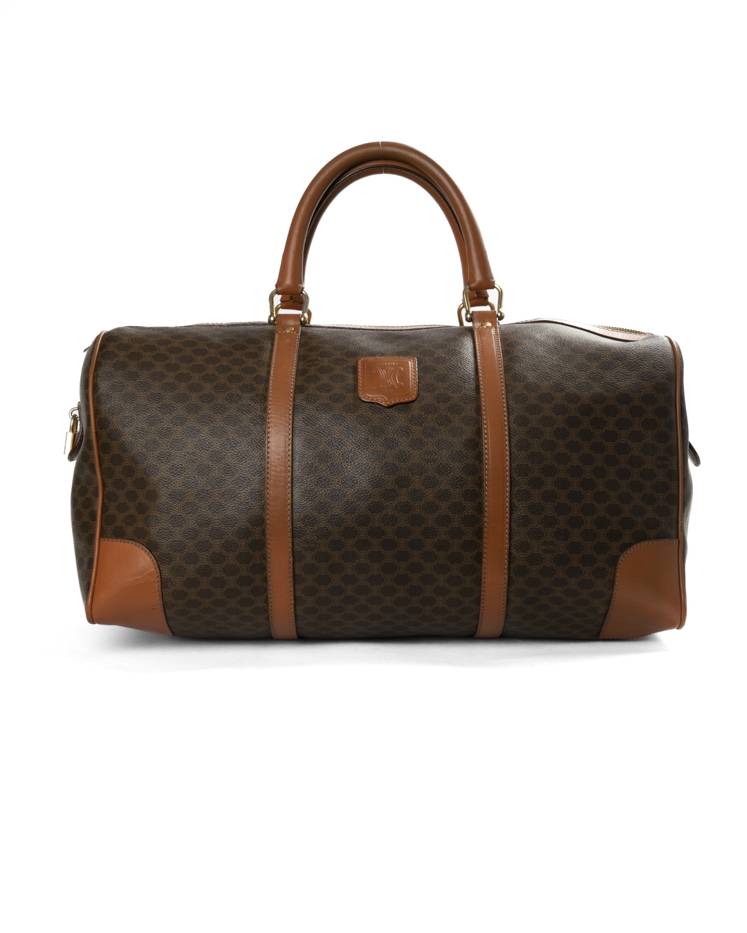 Celine Borsone 45 Triomphe Vintage Marrone