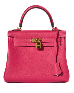 Hermès Sac Kelly 25 Retourne Togo Rose