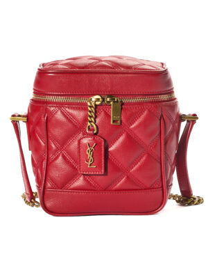 Saint Laurent Vanity 80's Small Granulato Rosso