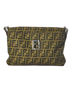 Fendi Tracolla Medium FF Logomania Marrone