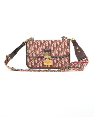 Dior Dioraddict Flap Medium Oblique Bordeaux